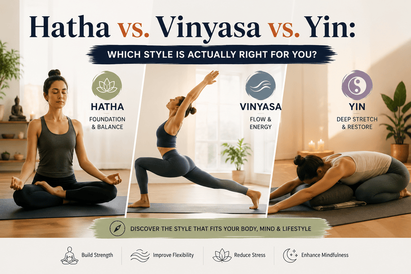 Hatha vs. Vinyasa vs. Yin: which style is actually right for you?